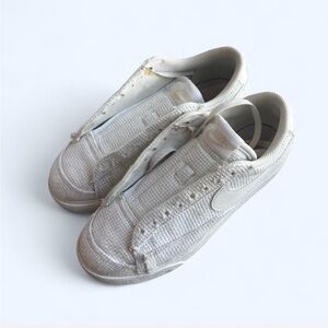 Nike White Weave Sneakers (laces included just not currently laced)